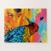 色数々のの鳥の子供 ジグソーパズル (横)