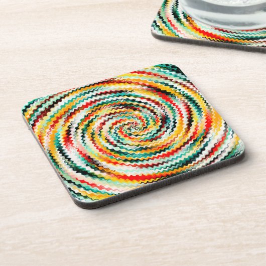 色数々のの コースター (左側)