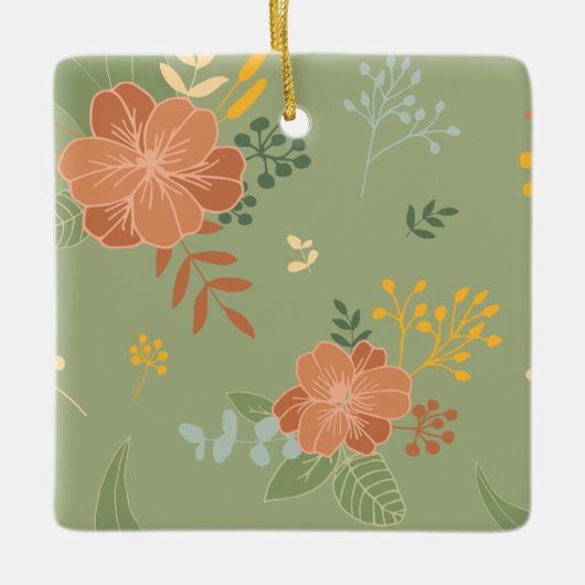 色数々のの セラミックオーナメント (正面)