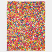 色数々のの フリースブランケット (正面)