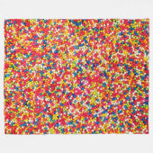 色数々のの フリースブランケット (正面(横))