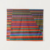 色数々のイラストレーション タペストリー (正面(横))