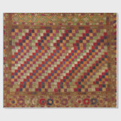 色数々のインディアンキルトプリント ラッピングペーパー (フラット)