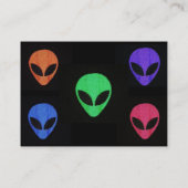 色数々のエイリアン顔名刺 名刺 (裏面)