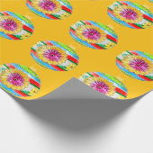 色数々のオーナメント金ゴールド包装紙 ラッピングペーパー (角)