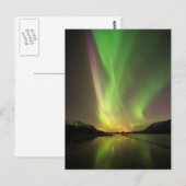 色数々のオーロラ ポストカード (正面/裏面)