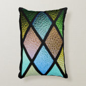 色数々のガラスの窓効果 アクセントクッション (正面(垂直))