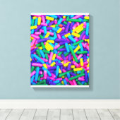 色数々のキャンディ キャンバスプリント (インサイチュ (ウッドフロア))