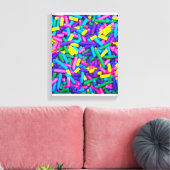 色数々のキャンディ キャンバスプリント (インサイチュ (リビング))