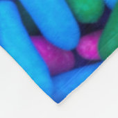 色数々のキャンディ フリースブランケット (角)