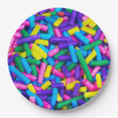 色数々のキャンディ ペーパープレート (正面)