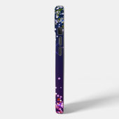 色数々のグリッターモノグラム Case-Mate iPhoneケース (裏面 / 左)