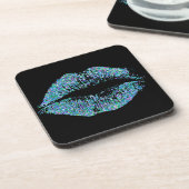 色数々のグリッター唇#6 コースター (左側)