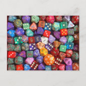 色数々のサイコロ ポストカード (正面)