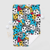 色数々のスカル ゴルフタオル (インサイチュ)