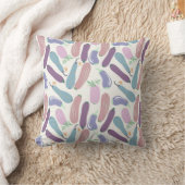 色数々のズッキーニ模様 クッション (ブランケット)