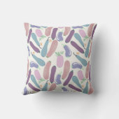 色数々のズッキーニ模様 クッション (裏面)