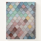 色数々のタイル ノートブック (裏面)