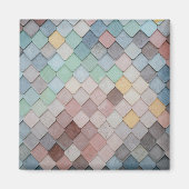 色数々のタイル マグネット (正面)