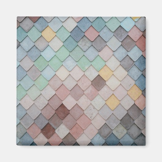 色数々のタイル マグネット (正面)