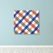 色数々のタータンチェック模様 キャンバスプリント (インサイチュ (ウッドフロア))