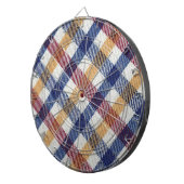 色数々のタータンチェック模様 ダーツボード (正面右)