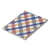 色数々のタータンチェック模様 ノートパッド (回転)