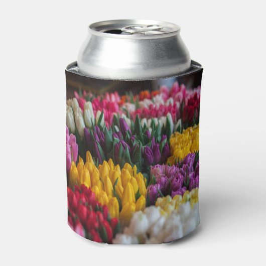 色数々のチューリップ 缶クーラー (缶正面)