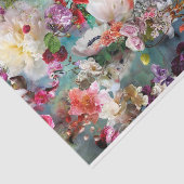 色数々のティール（緑がかった色）配合フローラ組織テープ 薄葉紙 (詳細)