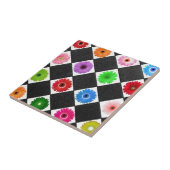 色数々のデイジー タイル (側面)