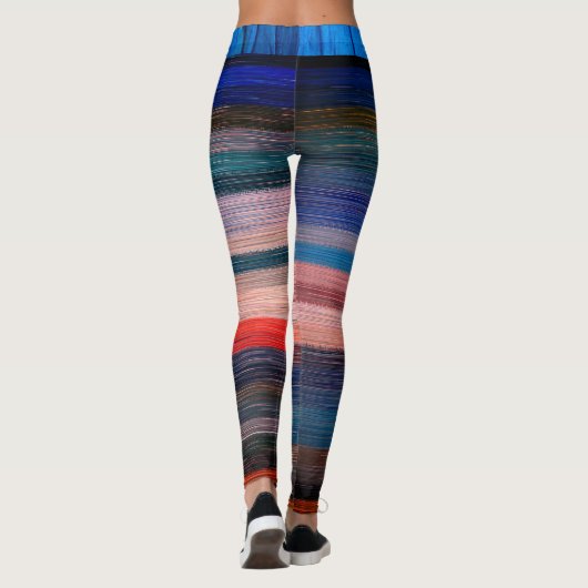 色数々のトレンディーレギンス レギンス (裏面)