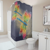 色数々のトンボ シャワーカーテン (インサイチュ)