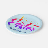 色数々のハッピーイースター ペーパープレート (アングル)