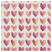 色数々のハートアイボリー ファブリック (見本)