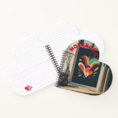 色数々のハート形スパイラル境界 ノートブック (内部)