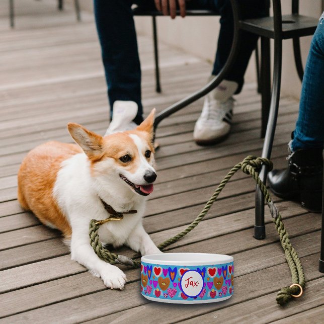 色数々のハート眼球照合カラフル ボウル (クリエイターアップロード済み)