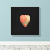 色数々のハート石 キャンバスプリント (インサイチュ (ウッドフロア))