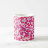 色数々のハート紙吹雪2 コーヒーマグカップ (中央)