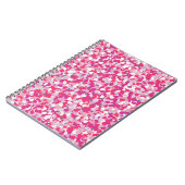 色数々のハート紙吹雪2 ノートブック (左側)