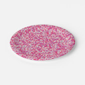 色数々のハート紙吹雪2 ペーパープレート (アングル)