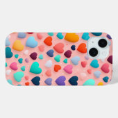 色数々のハート Case-Mate iPhoneケース (裏面 (横))