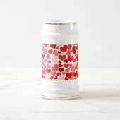 色数々のハートPattern-20367 ビールジョッキ (中央)