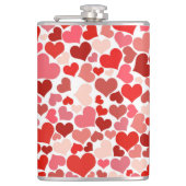 色数々のハートPattern-20367 フラスク (正面)