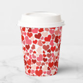 色数々のハートPattern-20367 紙コップ (左)