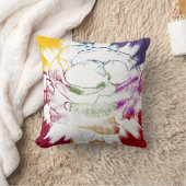 色数々のバラアー絵を描トデザイン抽象芸術 クッション (ブランケット)