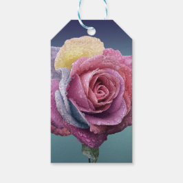 色数々のバラ ギフトタグ