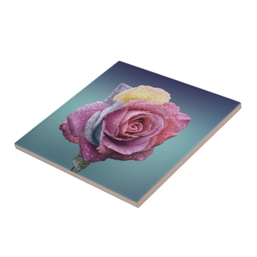 色数々のバラ タイル (側面)