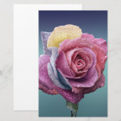 色数々のバラ 便箋 (正面/裏面)