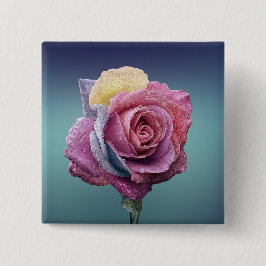 色数々のバラ 缶バッジ