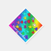 色数々のパズル スタンダードカクテルナプキン (角)